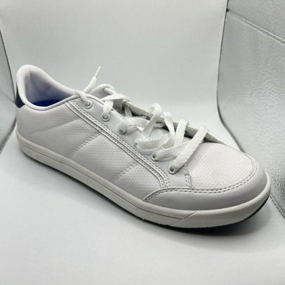 Only 1 Right Foot Men's Shoes Head  White Navy Heather Slip Resistant Size 10 - Picture 1 of 10
